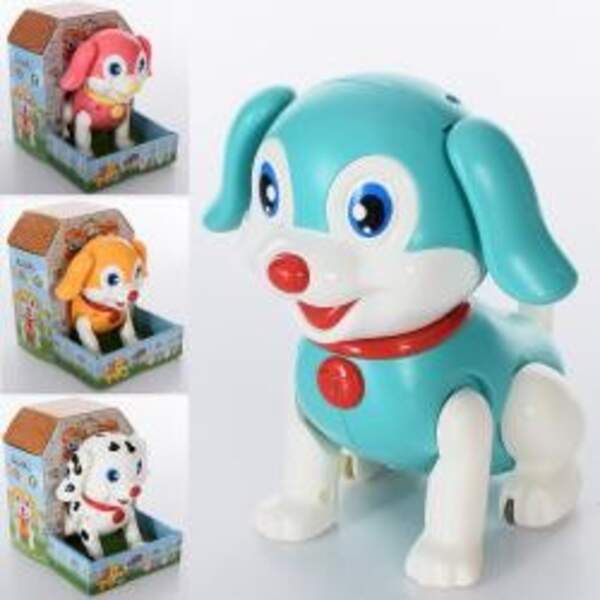 Музична іграшка 5476-8 (48шт) собачка 16см, муз, зв, ходить, воруш. вухами, 4 види, бат, кор, 15-18, (шт.)