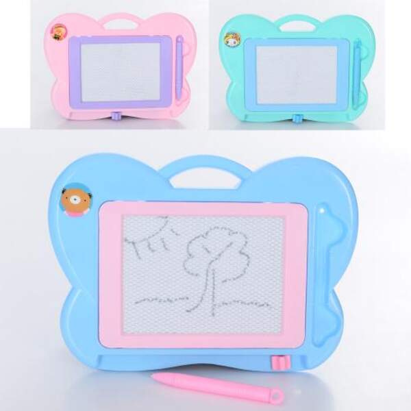 Дошка для малювання TK9811 (144шт) метелик, ч/б, ручка, 4 кольори, в кульку, 23-17-2см (шт.)