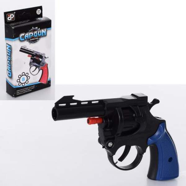 Пістолет AH1 (288шт) на пістонах, 17см, 3 кольори, у кор-ці, 9,5-18-3см (шт.)