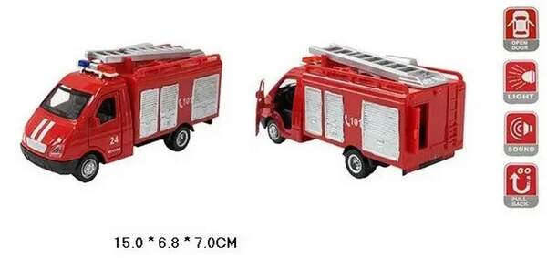 Машина металл 3279 (96шт/4) "АВТОПРОМ",1:32-36,свет,звук,в кор.15*7*6,8см (шт.)