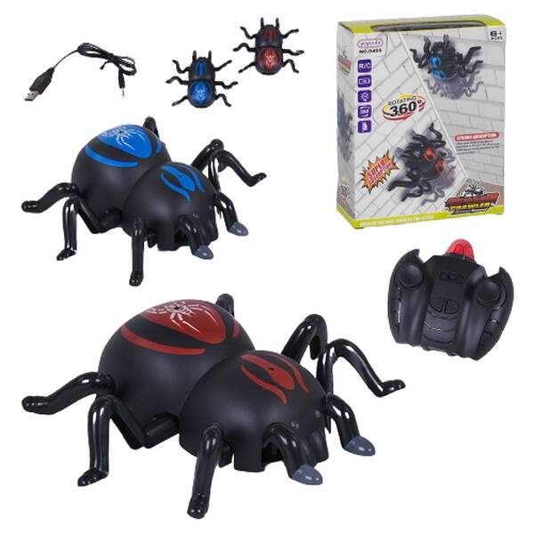 Павук 0455 на р.к.акум.світ.повзає по стіні USB.2кол.кор.24,5*7,5*17,5 /36/ (шт.)