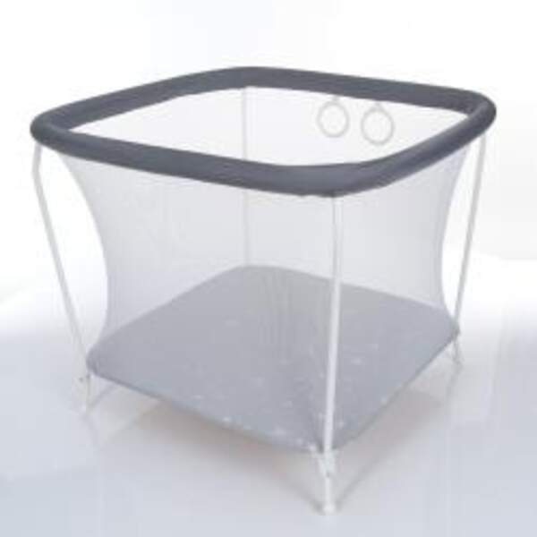 Манеж Кубик графіт (1шт) 87-90-в75см, 2 ручки, сірий (шт.)