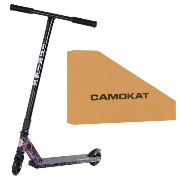 Самокат SR 2-066-1-D3 (1шт) алюм.+сталь,трюковий,кол.2шт.ПУ100мм-алюм.,кермо 85см.,підніжка 50/33,5- (шт.)