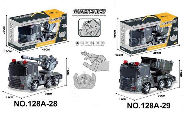 Р.К.Військова техніка 128A-28/29 акум.USB.світ.муз.дріфт.стріляє 2в.кор.42*13*22 /18/ (шт.)