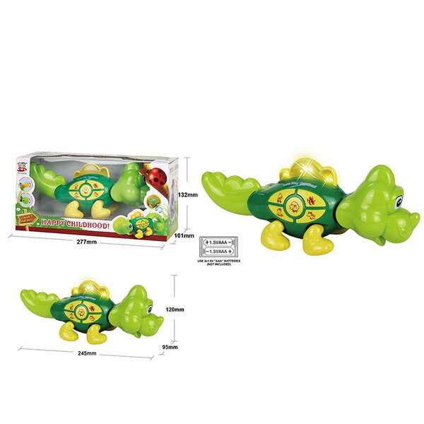 Іграшка музична тварина 623-1/2 (48шт/2)2 види мікс, світло,звук,рух, в коробці 27,7*10*13,2см (шт.)