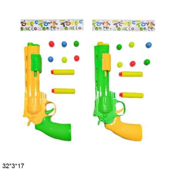 Пістолет 302-5 з кульками та присосками кор.32*3*17 /432/ (шт.)