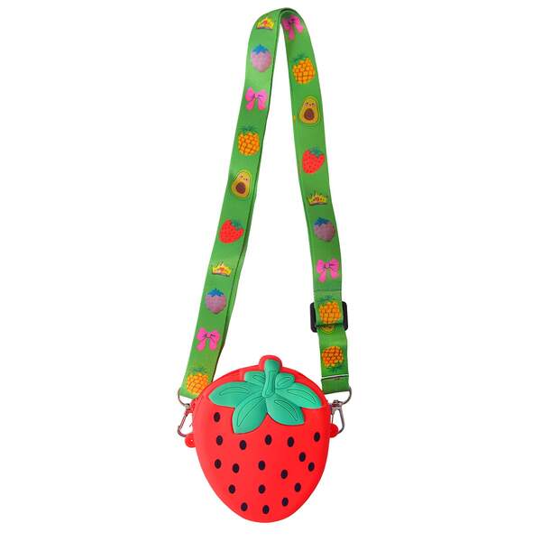 Сумочка дитяча арт. С44406 (120шт) силікон полуничка 10*12 см (шт.)