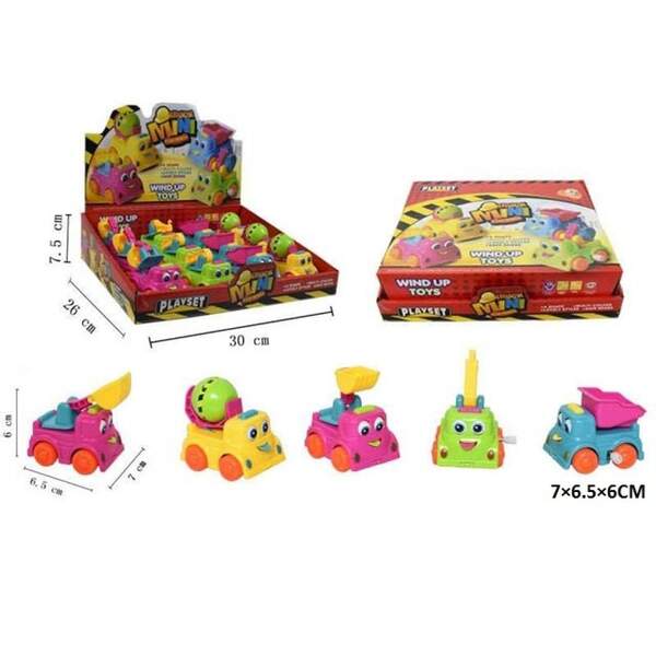 Машинка 610 заводна будтехніка рухаються очі і язик 4в.12шт.в кор.30*7,5*26 /36/432/ (шт.)