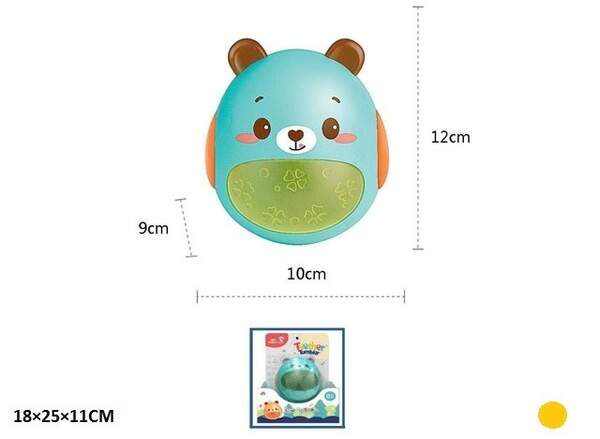 Неваляйка 828 ведмедик з прорізувачем.звук.2кол.кор. 25*11*18 /48/ (шт.)