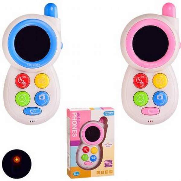 Муз.розв.телефон 789-5 (1735314/1741977) (72шт/2)2 види,світло,звук,в коробці 12,5*4,5*19см (шт.)