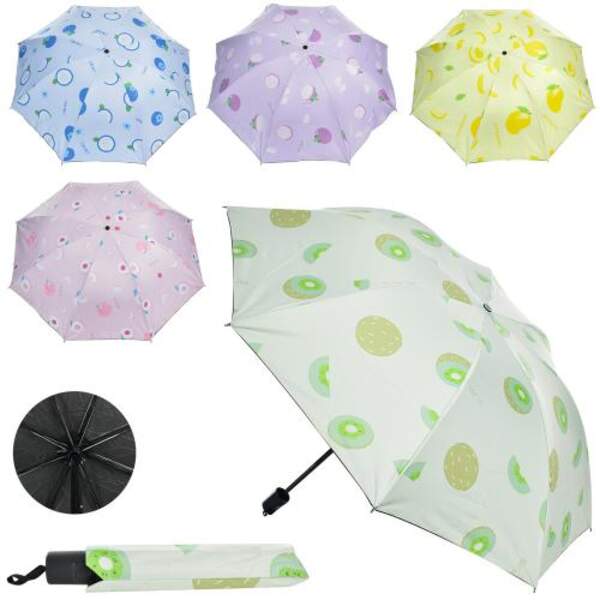 Парасолька MK 4941 (30шт) механ,тростина 68см, діам 92см,спиця 54см,чохол,6вид-фрукти,у кульку (шт.)