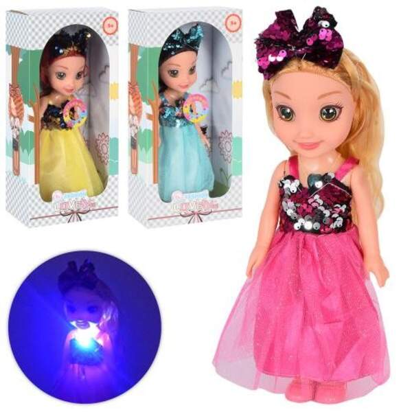 Лялька 9376 (72шт) 26см, муз, 3види, бат-таб, у кор-ці, 15,5-31-8см (шт.)