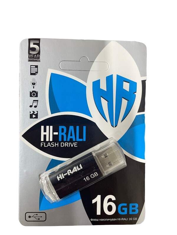 Usb флеш Hi-Rali 16Gb Corsair series  Black (шт.)