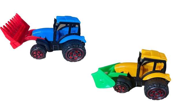 Бульдозер C688-1 (330шт) інер-я, будтехніка 11см, 4види, в кульку, 12-18-7см (шт.)