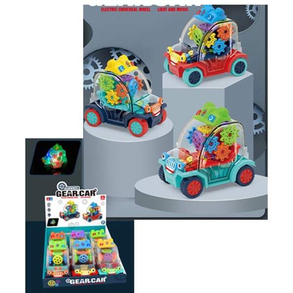 Машина 28003B (36шт) звук, світло, рухомі деталі, на бат-ці, 6шт в дисплеї, 26,2-27,2-13,2см (шт.)