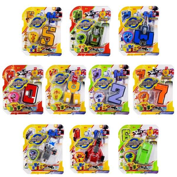 Трансформер арт. YB188-3E (120шт/2) мікс,цифри от 0 до 9, планшет. 20.8*25.3см (шт.)