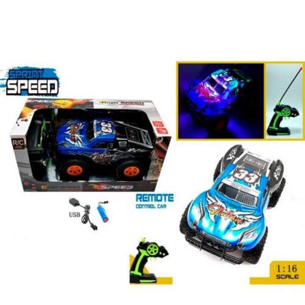 Машина D396-2Y (12шт) 1:16, р/в, акум, USBзар, 23см, світло, нерозб.корп, гум.колеса, в кор-ці, 28-1 (шт.)