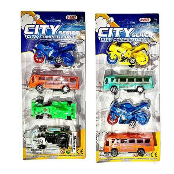 Набір машинок L778-9A-11A (180шт)9см, мікс видів (мікс кольорів) 4шт на листі, 28-12-3см (шт.)