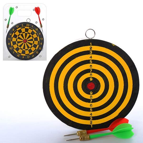 Дартс MS 0093 (120шт) 15см, дротик з голкою 2шт, 11см, у слюді, 23,5-18-1см (шт.)