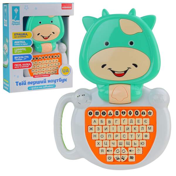 Ноутбук арт. PL-721-54 (60шт/2) УКР батар., вивчаємо алфавіт, цифри, геометричні фігури, вірші, казк (шт.)