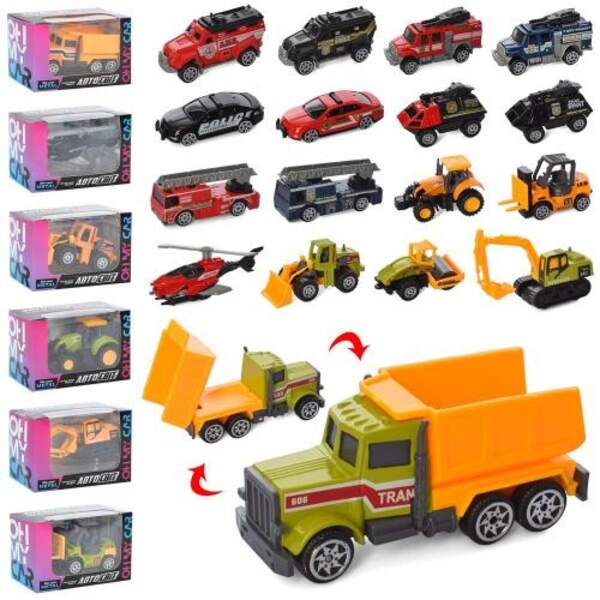 Транспорт AS-2639 (288шт) АвтоСвіт, метал, від 6,5 см, мікс видів (машинка, вертоліт), кор, 9,5-6-4, (шт.)