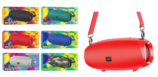 Портативна Bluetooth колонка Borofone BR12 Amplio sportive red (шт.)