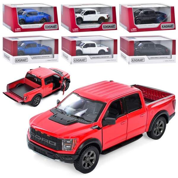 Модель пікап FORD F-150 RAPTOR 5'' KT5436W метал.інерц.відкр.дв.4кол.кор./96/ (шт.)