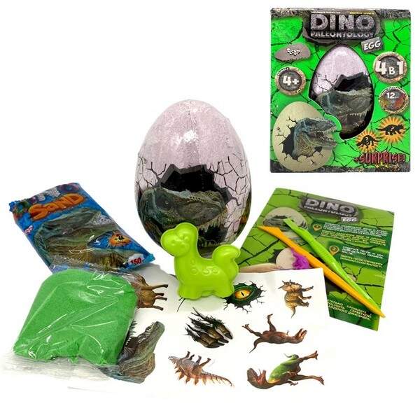 Креативна творчість "Dino Paleontology. EGG" 4 в 1 (12) DP-03-01 (шт.)