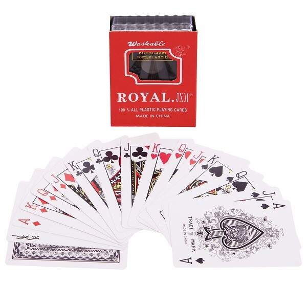 Карти гральні пластикові ROYAL 56 карт(12шт в уп) арт.609 (шт.)