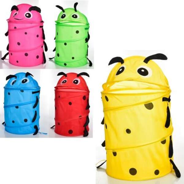 Кошик для іграшок MR 0663-2 (50шт) 37-45/63см, кришка, 2короткі ручки,5кольорів, в кульку,39-39-3см (шт.)