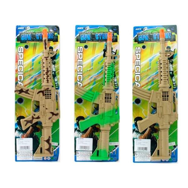 Автомат 231-1-2-4 (96шт)39,5см, тріскачка, 3 види, на листі, 44-14-4см (шт.)