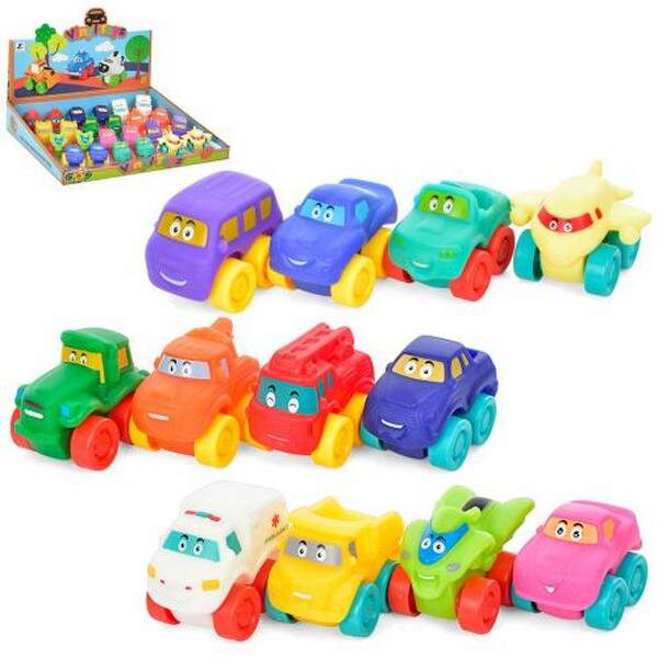 Транспорт JZD-066 (576шт) 6см, 24шт(12видів) в дисплеї, 36-7,5-29см (шт.)