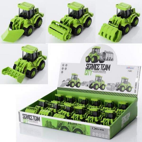 Будтехніка JKL-812 (120шт) інер-я,13,5 см,рухомі деталі (тріскачка),12шт (3 види) в дисплеї,45-9-31 (шт.)