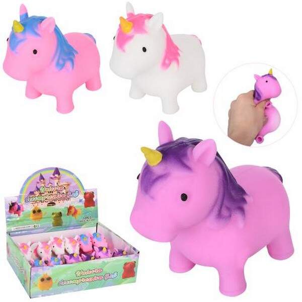 Фігурка 105-14 (144шт) єдиноріг, 10см, антистрес, тягнеться, в кульку, 12шт (4 кольори) в дисплеї, 2 (шт.)