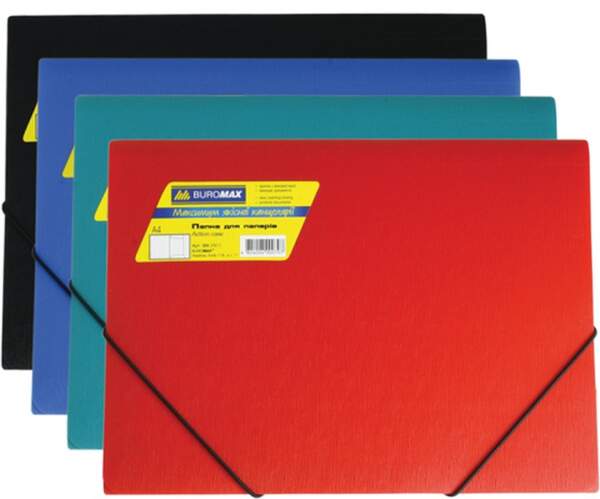 Папка пласт. А4 на гумках BM.3911-99 1/24 (шт.)