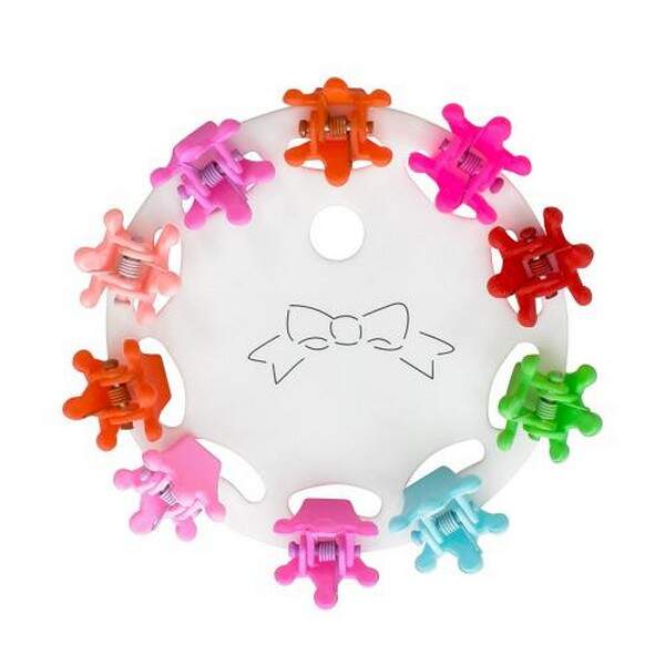 Аксесуар для волосся D6906-1 (300шт) заколочки, 10 шт (мікс кольрів), в кульку, 12-10-2см (шт.)