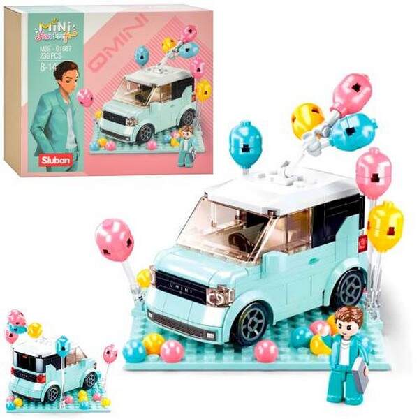 Конструктор SLUBAN M38-B1087 (36шт) машина, 10,8см, фігурка, кульки, 236дет, в кор-ці, 22-19-6см (шт.)