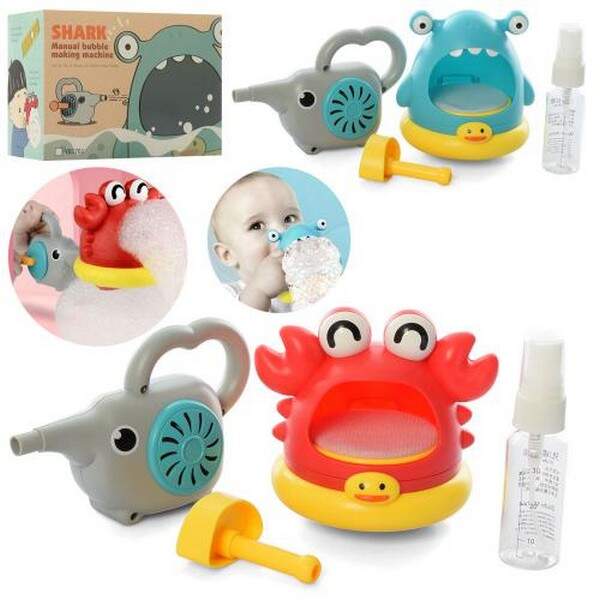 Мильна гра YB1761-3 (48шт) 2 види (краб, акула), 2 варіанти гри, в кор-ці, 16-11-10см (шт.)