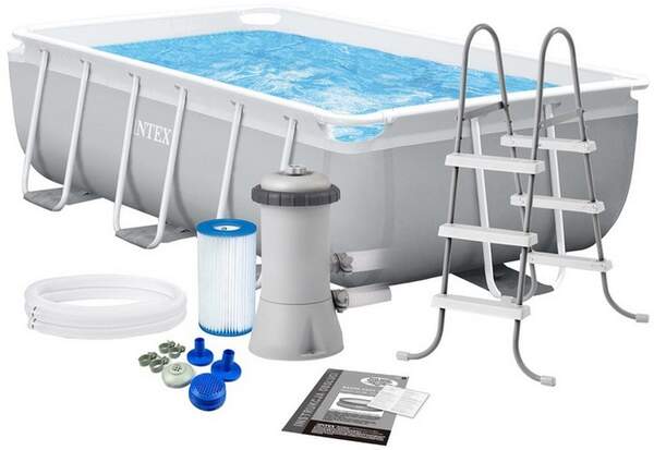 Басейн каркасний 26784 (1шт) прямокут, 300-175-80см, 3539л, фільтр-насос, сходи, в кор-ці (шт.)