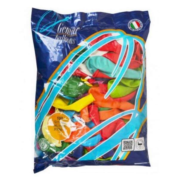 Повітряні кулі Асорті ТМ Gemar упаковка 100 шт 12 арт.969 (28-30 см) (шт.)