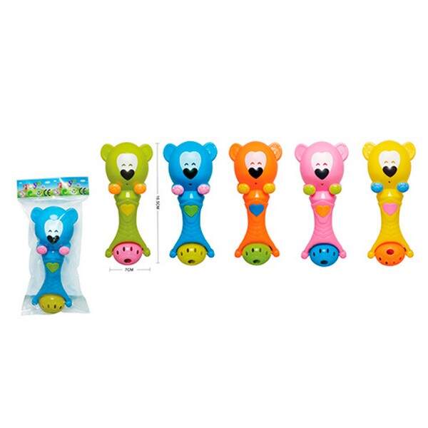 Брязкальце 0061 (360шт) ведмедик, 16см, 5кольорів, в кульку, 22-12-6см (шт.)