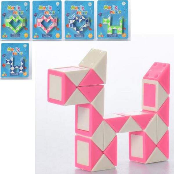 Гра 9515-6 (288шт) змійка, 2 види, мікс кольорів, на листі, 11,5-14-2,5см (шт.)