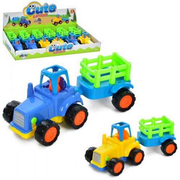 Трактор 345-1A (72шт) 10см, інерція, 6шт (2 кольори) в дисплеї, 47-19-8см (шт.)