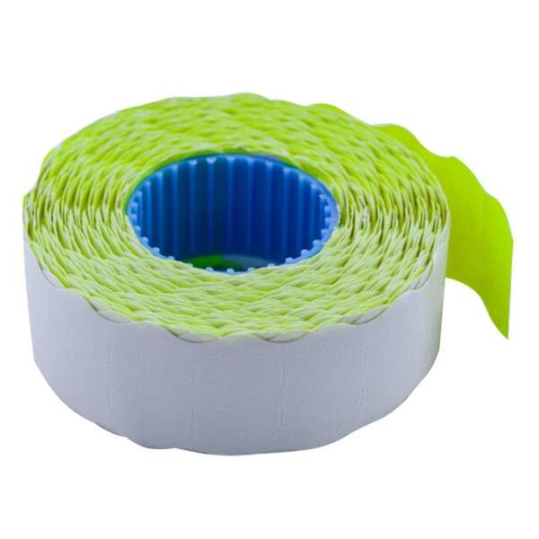 Цінник 22*12мм (1000шт, 12м), фігурний, внутрішня намотка, жовтий, BM.281201-08 (10/200шт) (шт.)