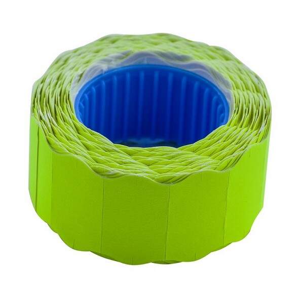 Цінник 22*12мм (500шт, 6м), фігурний, зовнішня намотка, жовтий, BM.282201-08 (10/200шт) (шт.)