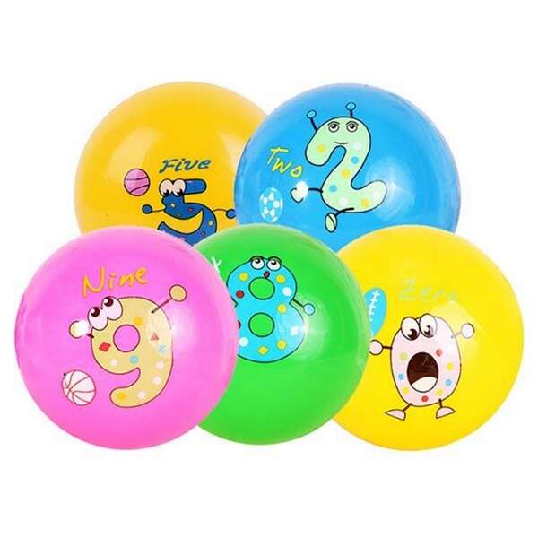 М'яч 9' BT-PB-0185 цифри 6кол.6мал.60г сітка /240/ (шт.)