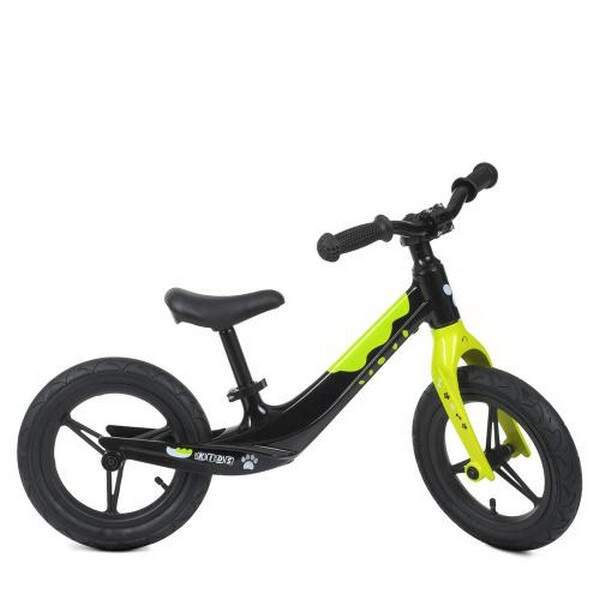 Біговел дитячий PROFI KIDS 12 д. LMG1255-2 (1шт) кол гума, магн.обід, магн.рама, вилка, чорно-салато (шт.)