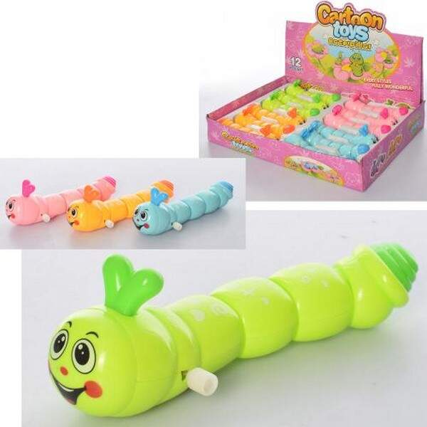 Іграшка 6405B (288шт) гусениця 15см, заводна, їздить, 12шт (4 кольори) в дисплеї, 36,5-6-27,5см (шт.)