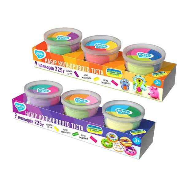3 cups Multi-colored TM Lovin Набір для ліплення з тістом, 41188 (шт.)