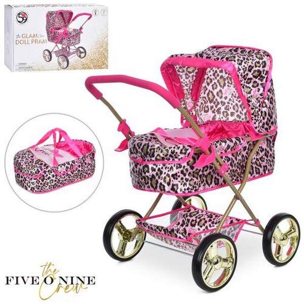 Коляска T723032 (4шт)58-39-64см, для ляльки, метал,класика, в кор-ці 56,5-34-12см (шт.)